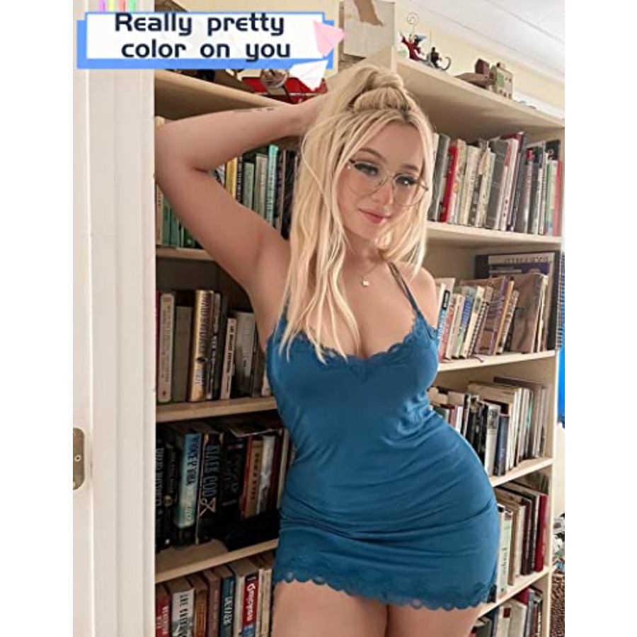 Womens Nightgown Sexy Lace Sle - Babydoll Chemise Night incelemesi ve fiyatı
