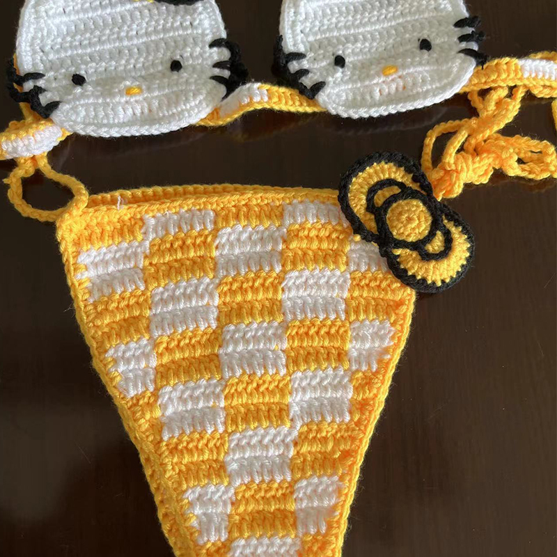Hello Kitty Bikini Set Lady's  - Thong Bikini Women incelemesi ve fiyatı