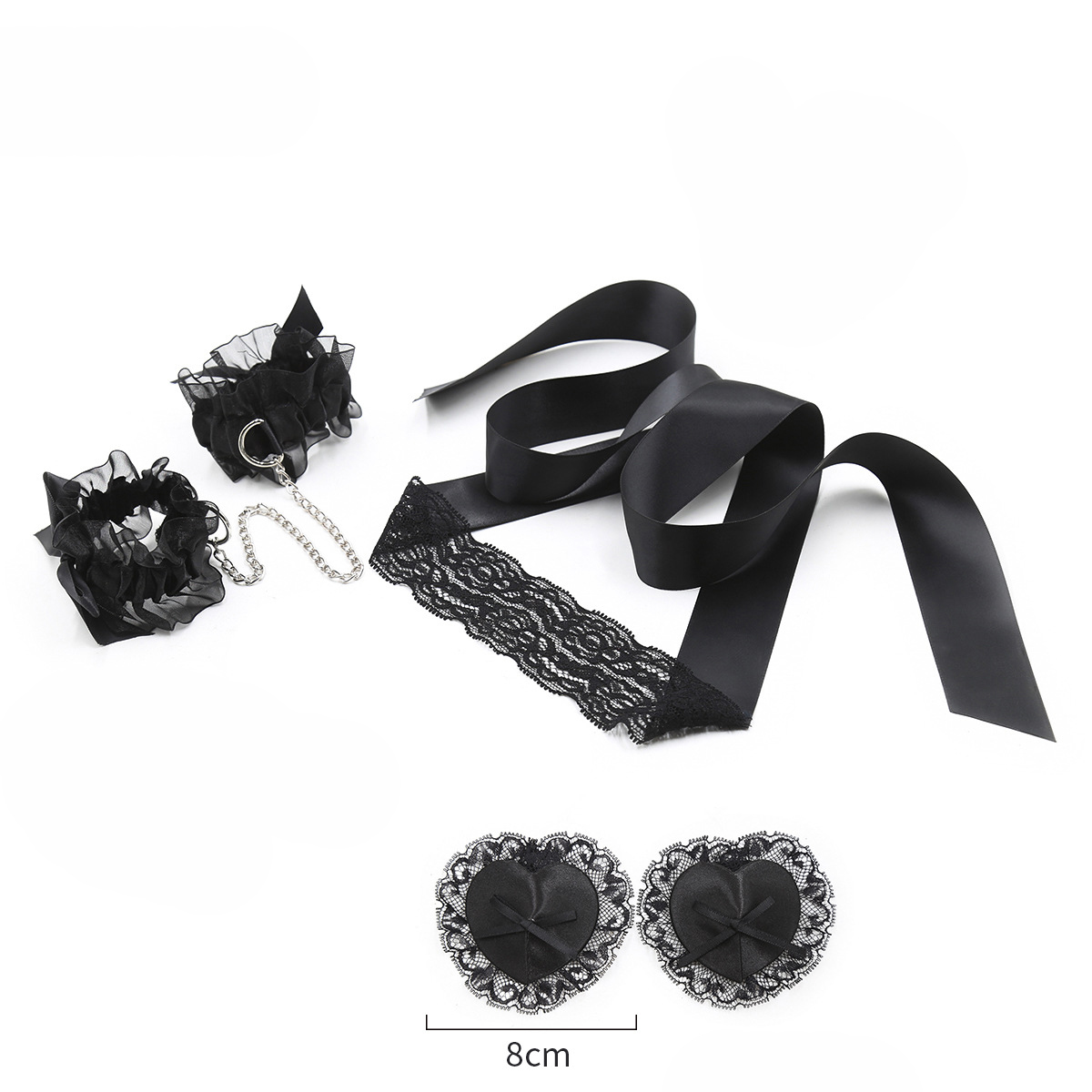 Lace Sex Toy Set Adult Handcuf - Nipple Cover Pasties incelemesi ve fiyatı
