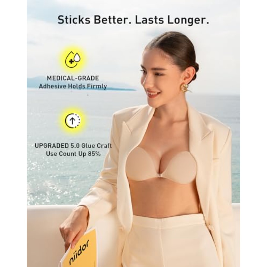 Niidor Adhesive Bra Strapless  - Silicone Bra Adhesive incelemesi ve fiyatı