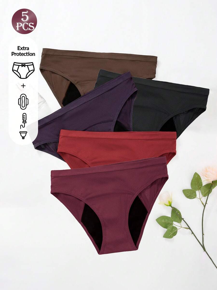 5 Pcs Women Solid Color Absorb - Period Panty Absorbent incelemesi ve fiyatı