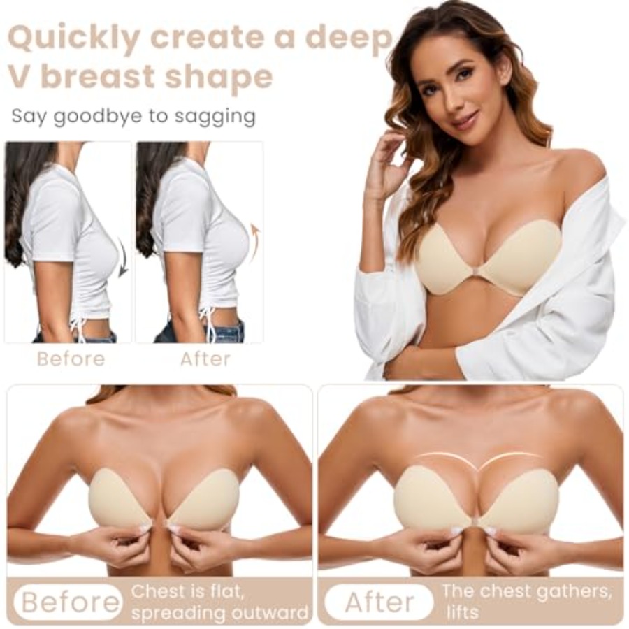 RELIRELIA Women's Sticky Self  - Silicone Bra Adhesive incelemesi ve fiyatı
